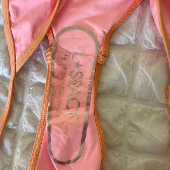 L*Space Tommy pink high waisted bikini bottom - Picture 8 of 9